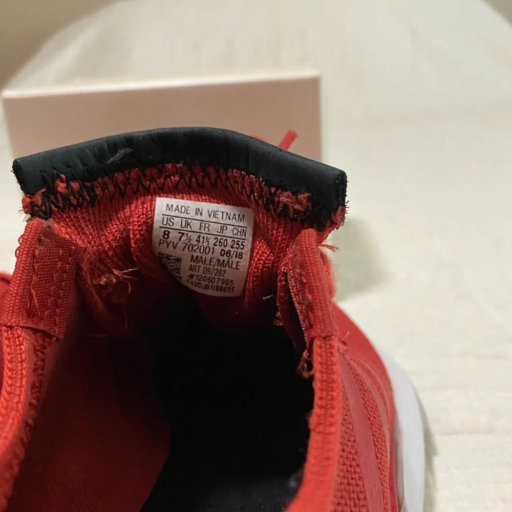 Red and White Adidas Athletic Sneakers - Picture 5 of 8